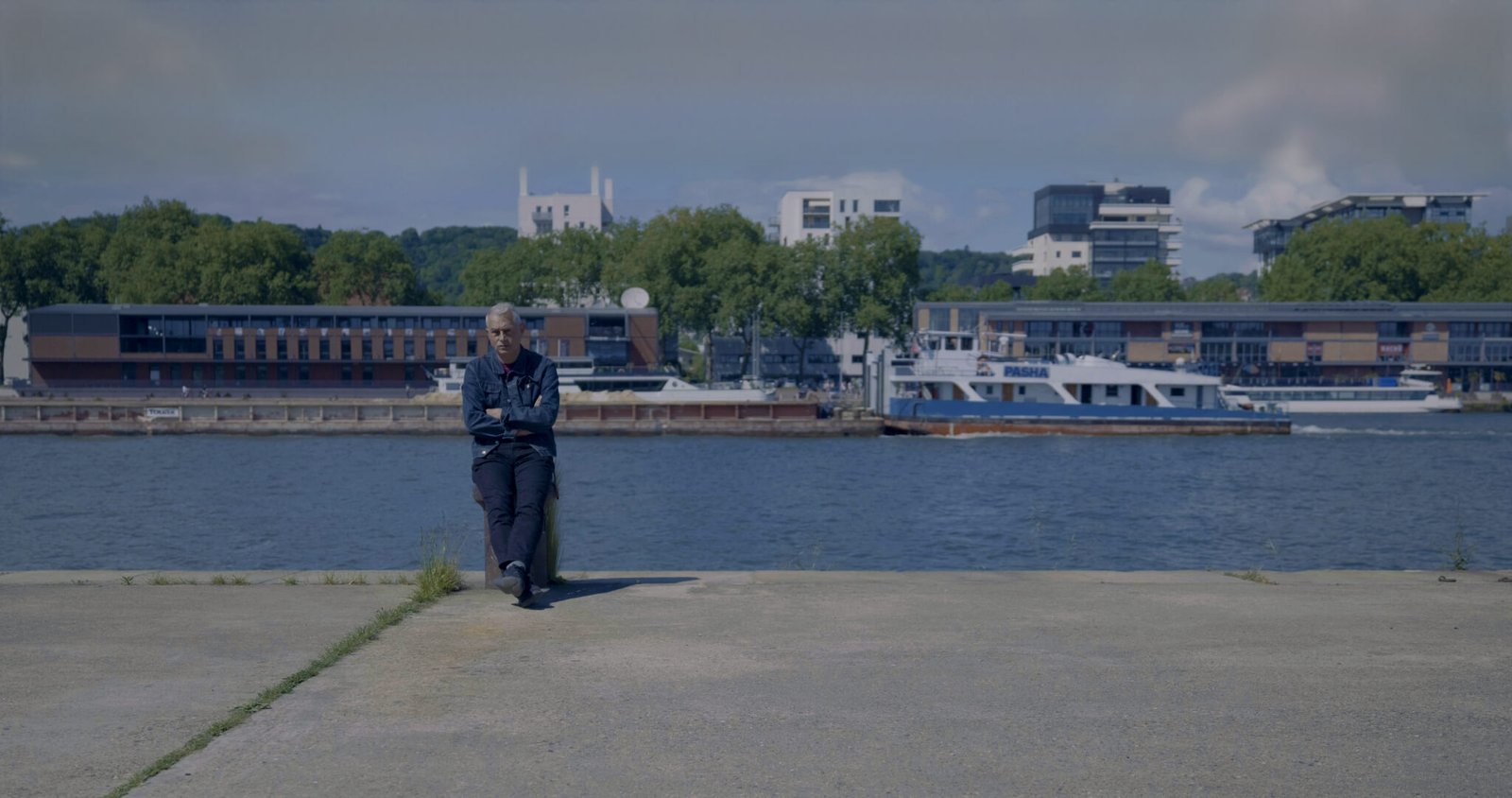 Nicolas Bonin sur les quais de Seine à Rouen